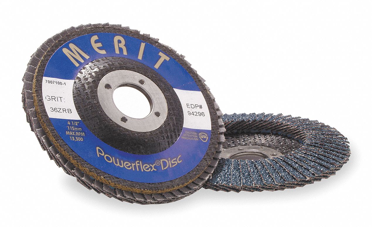 Arbor Mount Flap Disc, 4-1/2in, 60, Coarse