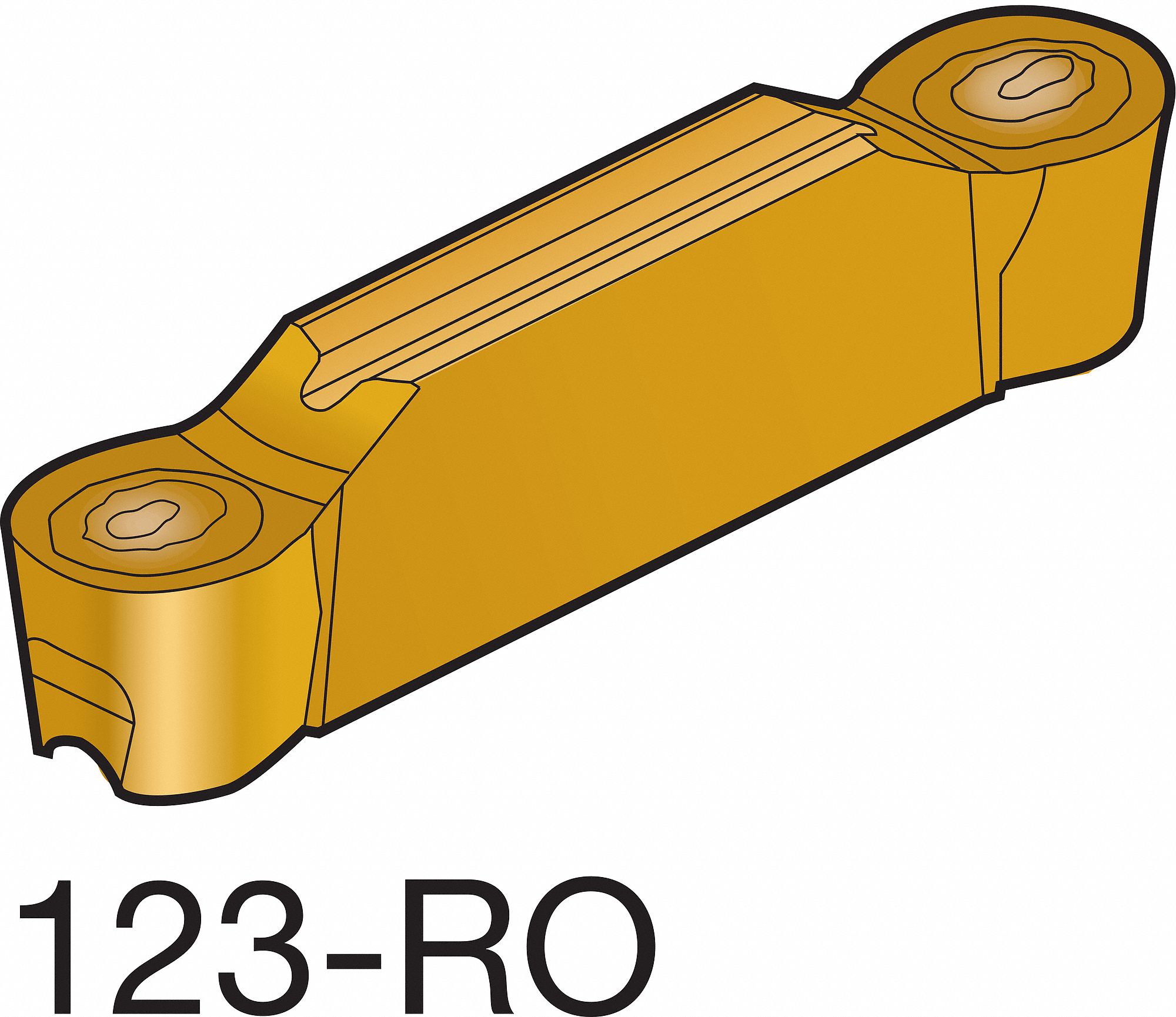 Carbide Pro Insert, N123L2-0800-RO 1105