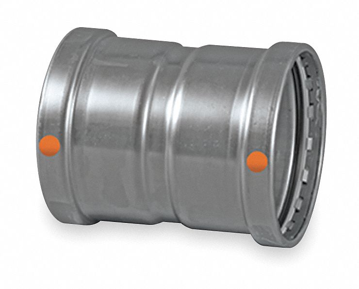 Coupling w/Stop, Tube Sz 2 1/2  In, Press