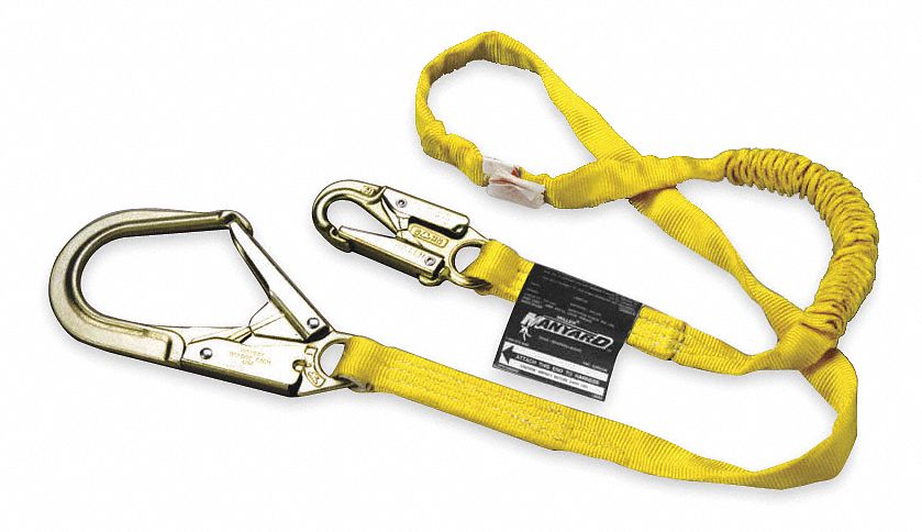 Lanyard, 1 Leg, Polyester, Yellow