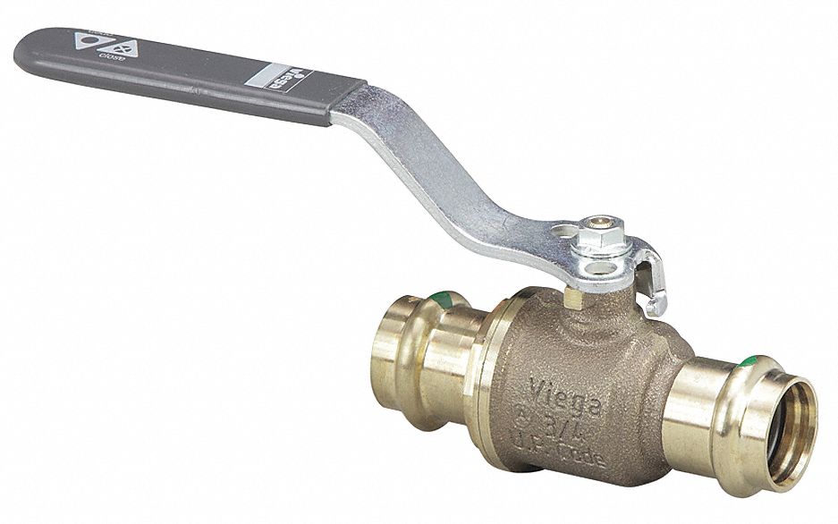 Ball Valve, 1/2 In, P x P, 3.35 In L