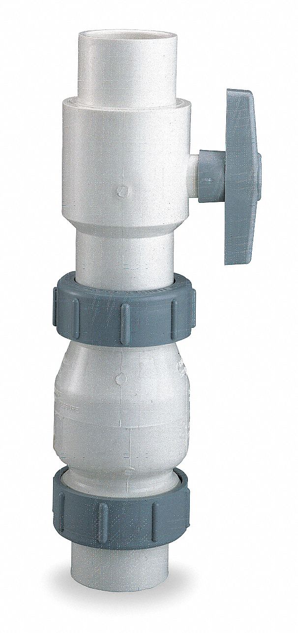 Check Valve, 1-1/2 In, Socket, PVC