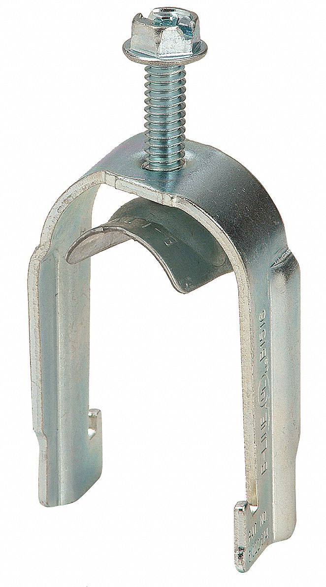 Strut Clamp, One Piece Saddle, 1 1/2In EMT