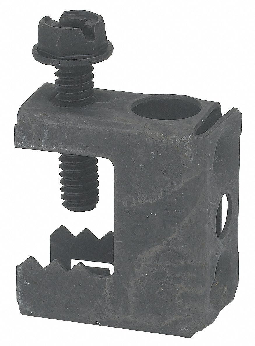 Beam Clamp, Threaded 1/4 In Hole Size