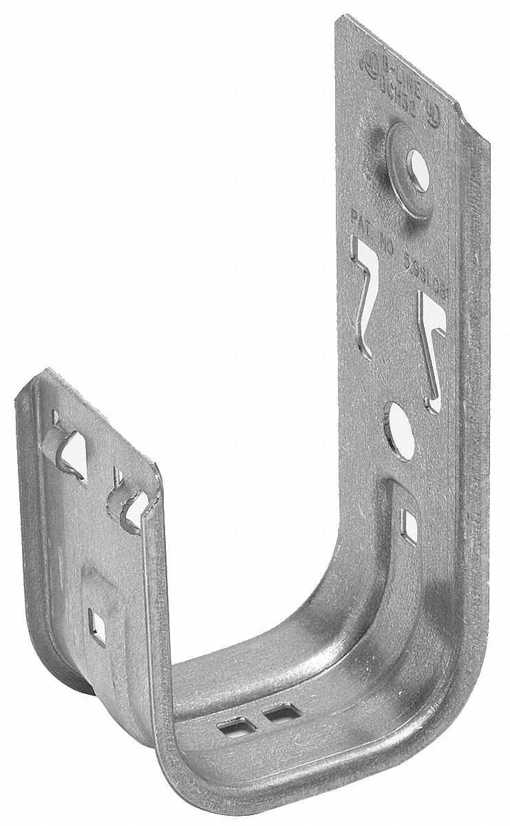 J-Hook, Wall Mount, 4In Max Cap