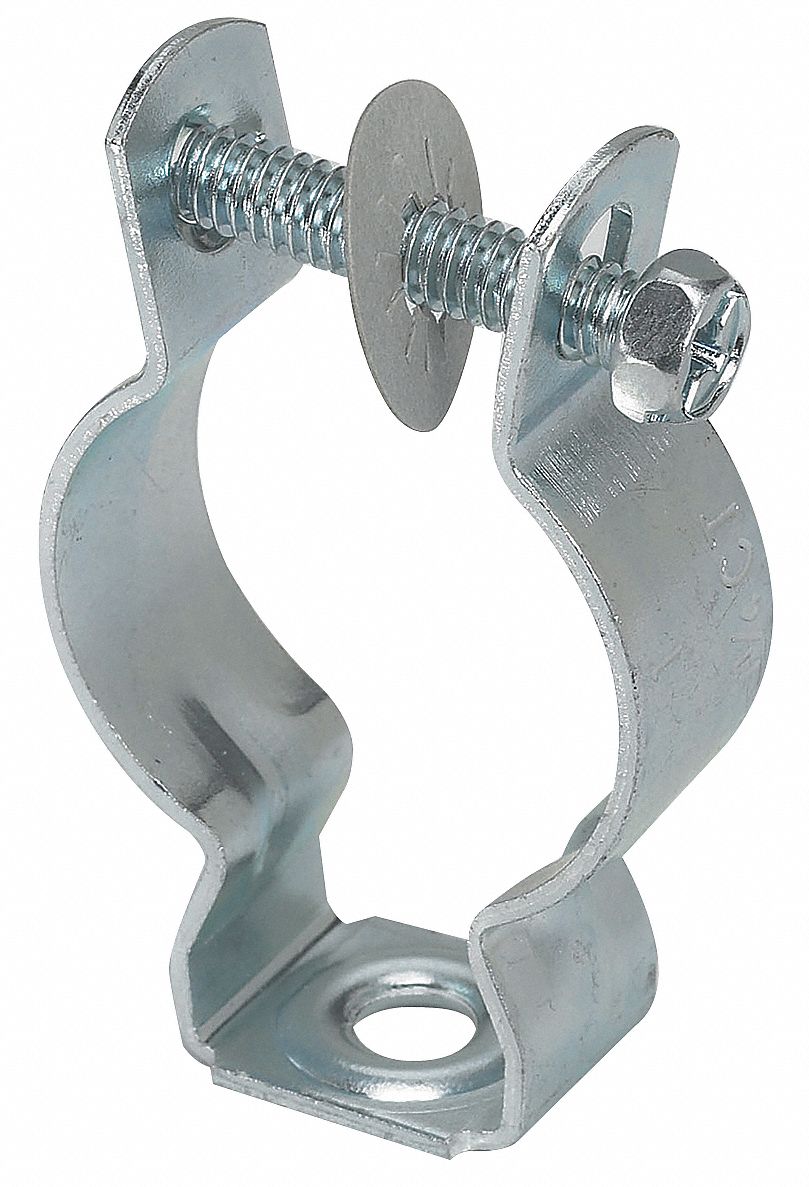 Conduit Clamp, Screw On, 1 In, Steel