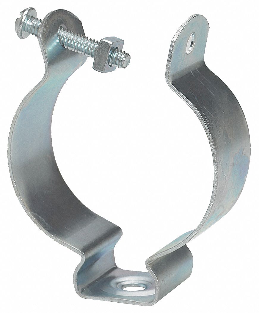 Conduit Clamp, Screw On, 2 In, Steel