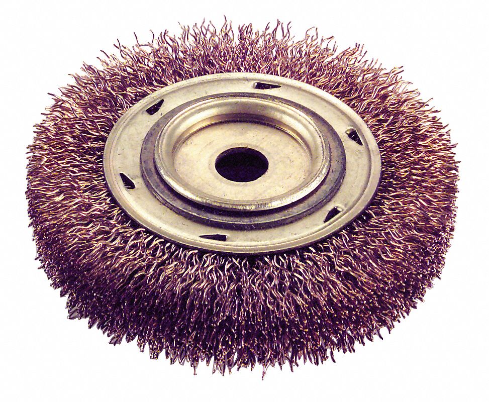 Crimp Wire Wheel Brush, 6x1/2