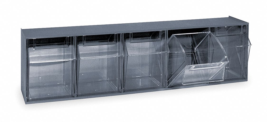 Tip Out Bin Unit, 5 Tip Bins
