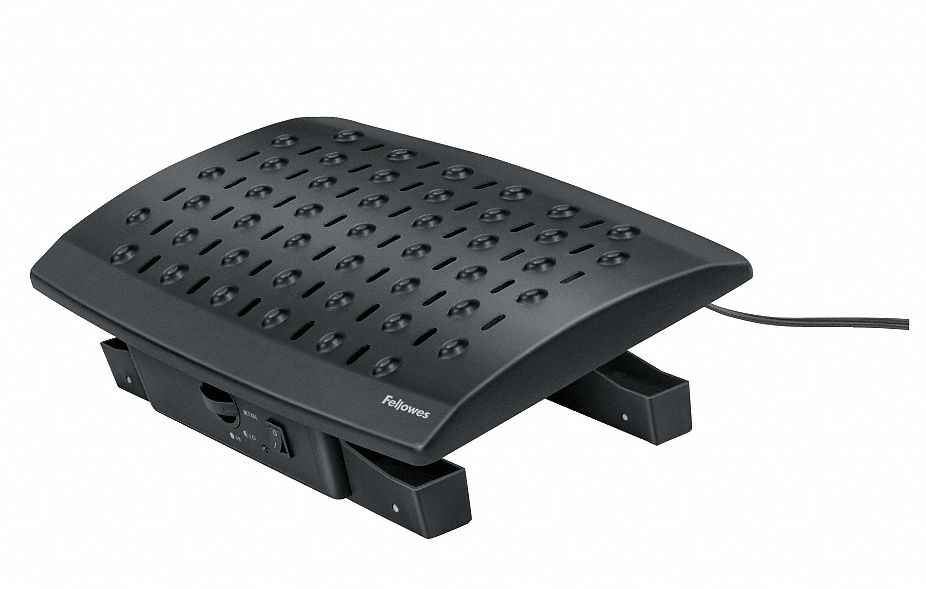 Footrest, Climate Control, Plastic, Black
