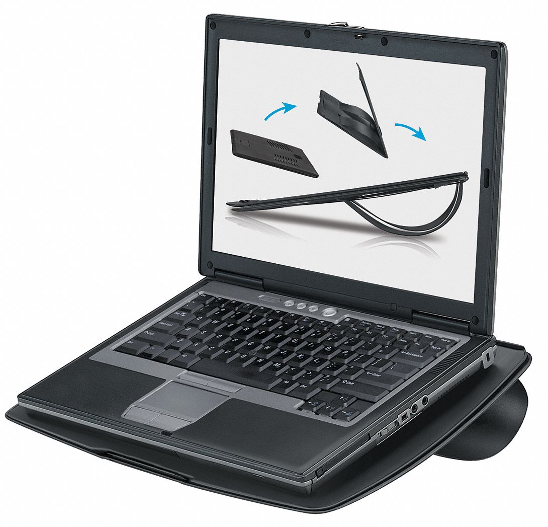 Laptop Riser, Plastic, Black