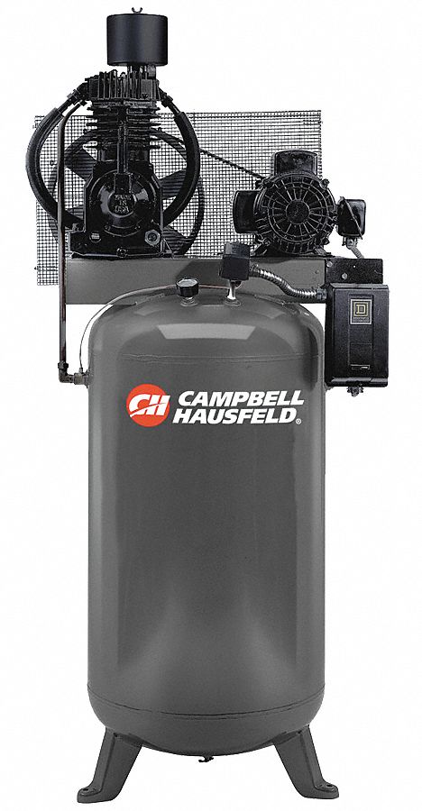 Air Compressor, 5HP, 80Gal, 175 PSI, 16.6CFM