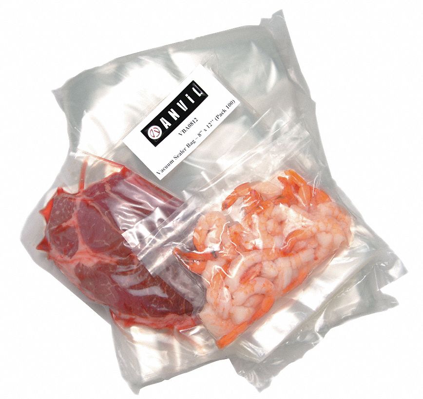 Vacuum Sealer Bag, 12 x 8, PK 100