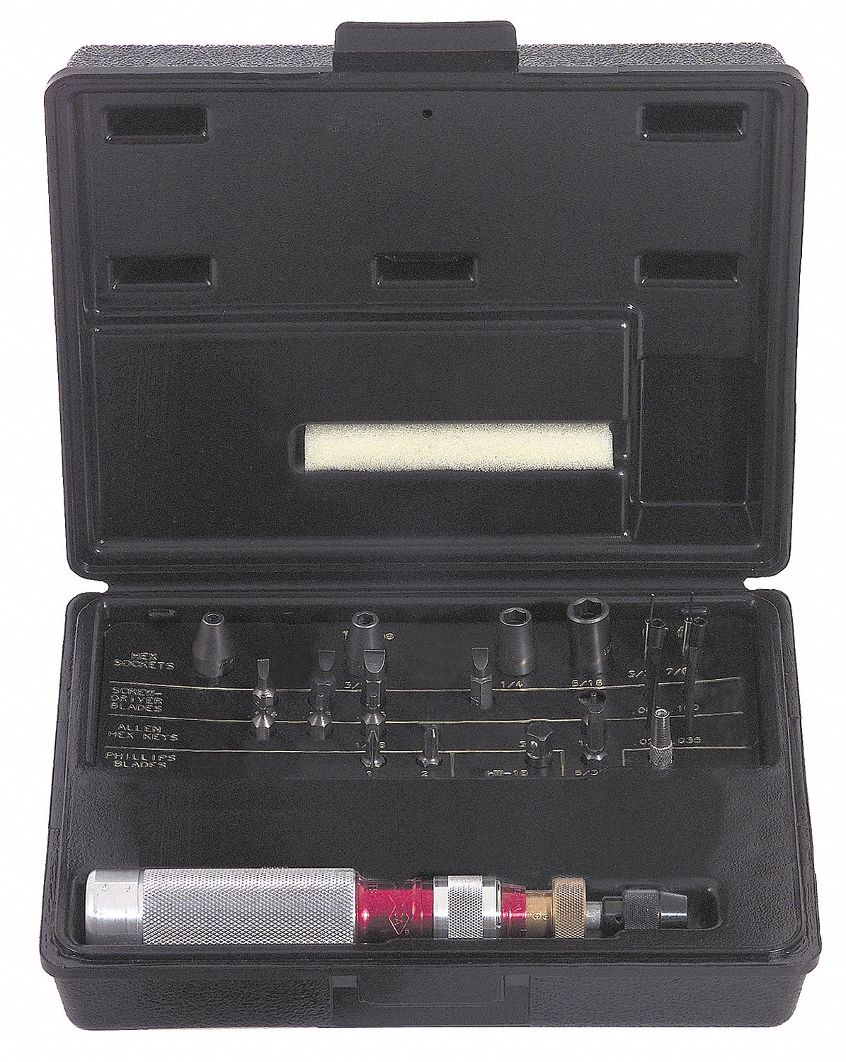 Torque Screwdriver Kit, Adj, 1/4 Dr, 24 PC