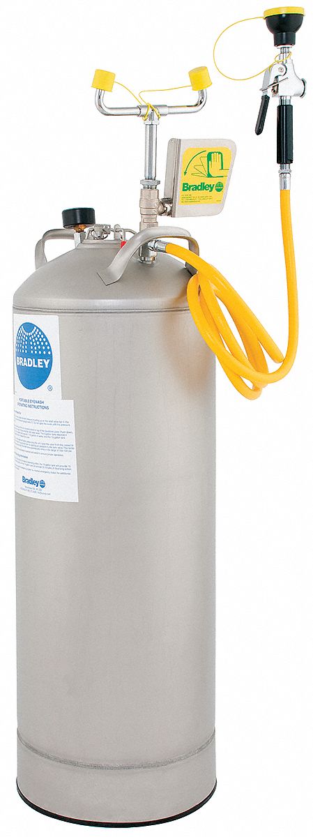 Portable Eye Wash w/ Drench Hose, 15 gal.