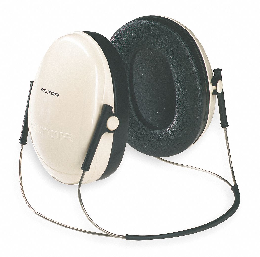 Ear Muff, 21dB, Behind-the-Head, Bk/Beige