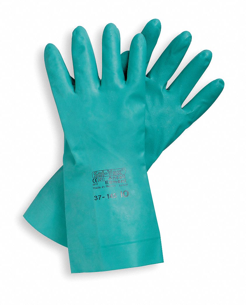Chemical Resistant Glove, 11 mil, Sz 6, PR