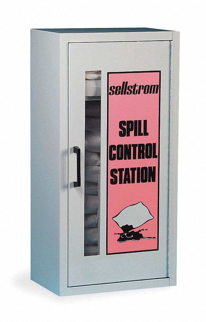 Spill Kit, Wall Mounted Cabinet, HazMat