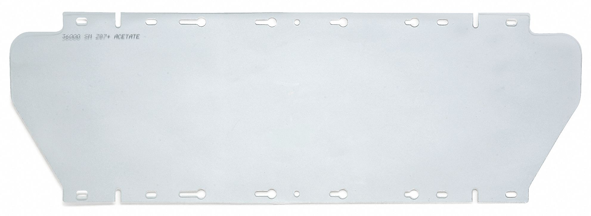 Faceshield Visor, Acetate, Clear, 6x19in