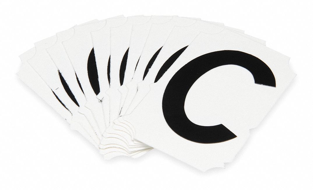 Letter Identification Card, C, PK 10