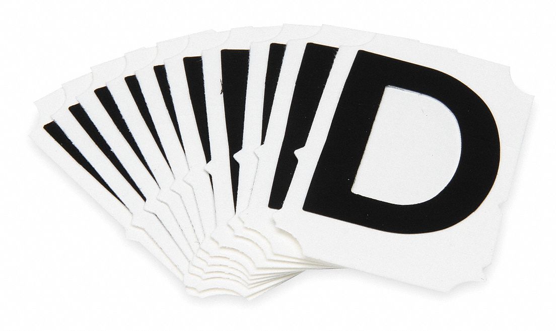 Letter Identification Card, D, PK 10