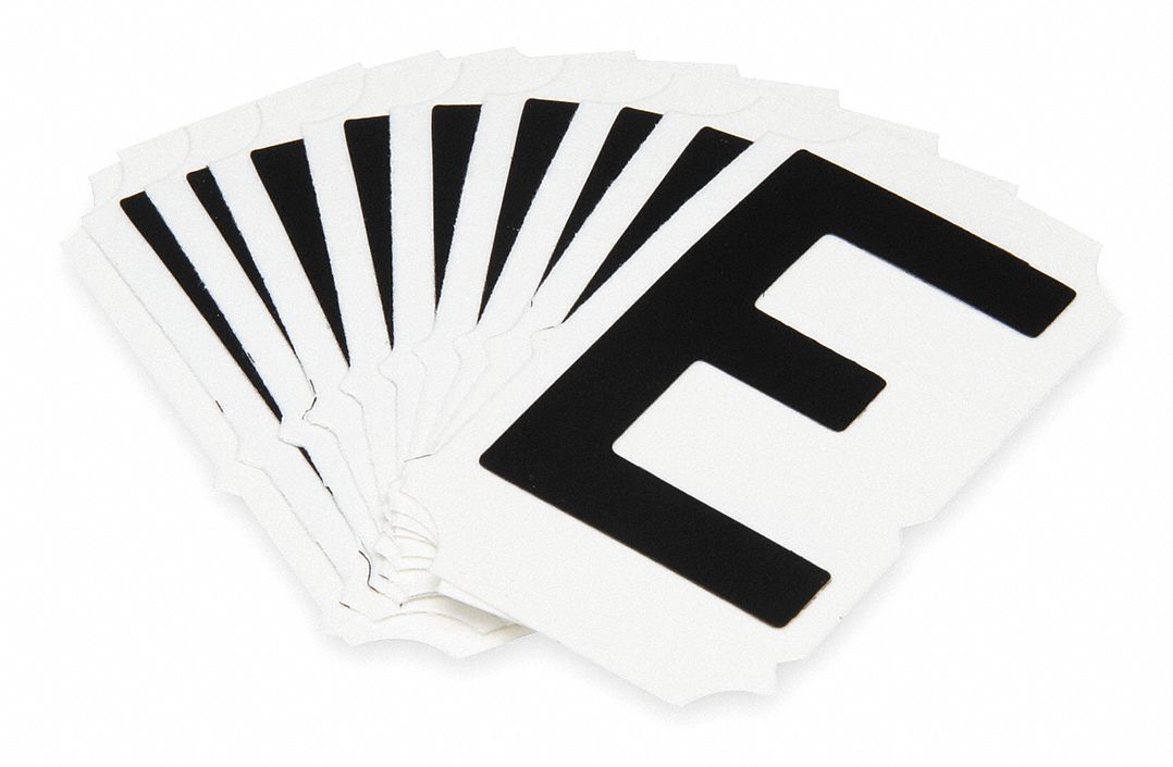 Letter Identification Card, E, PK 10