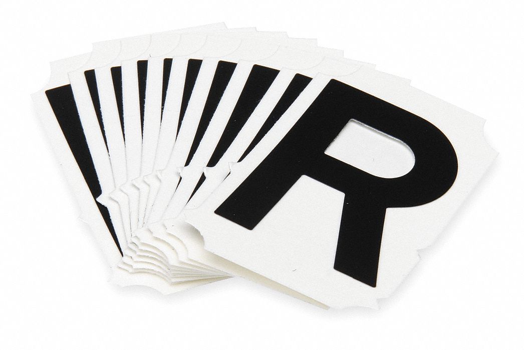 Letter Identification Card, R, PK 10