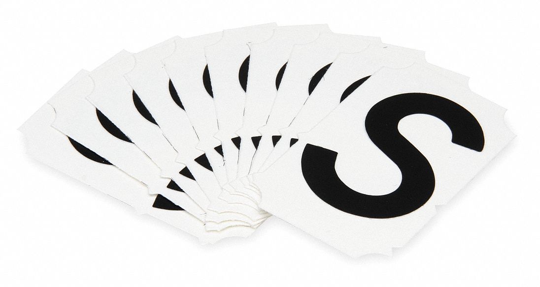 Letter Identification Card, S, PK 10