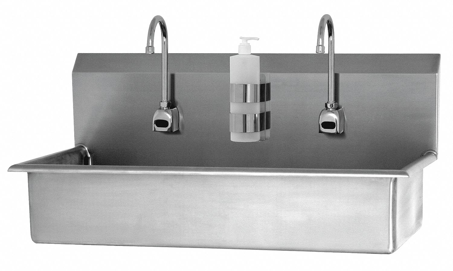 Hands Free Sink, 2 Station, Wall