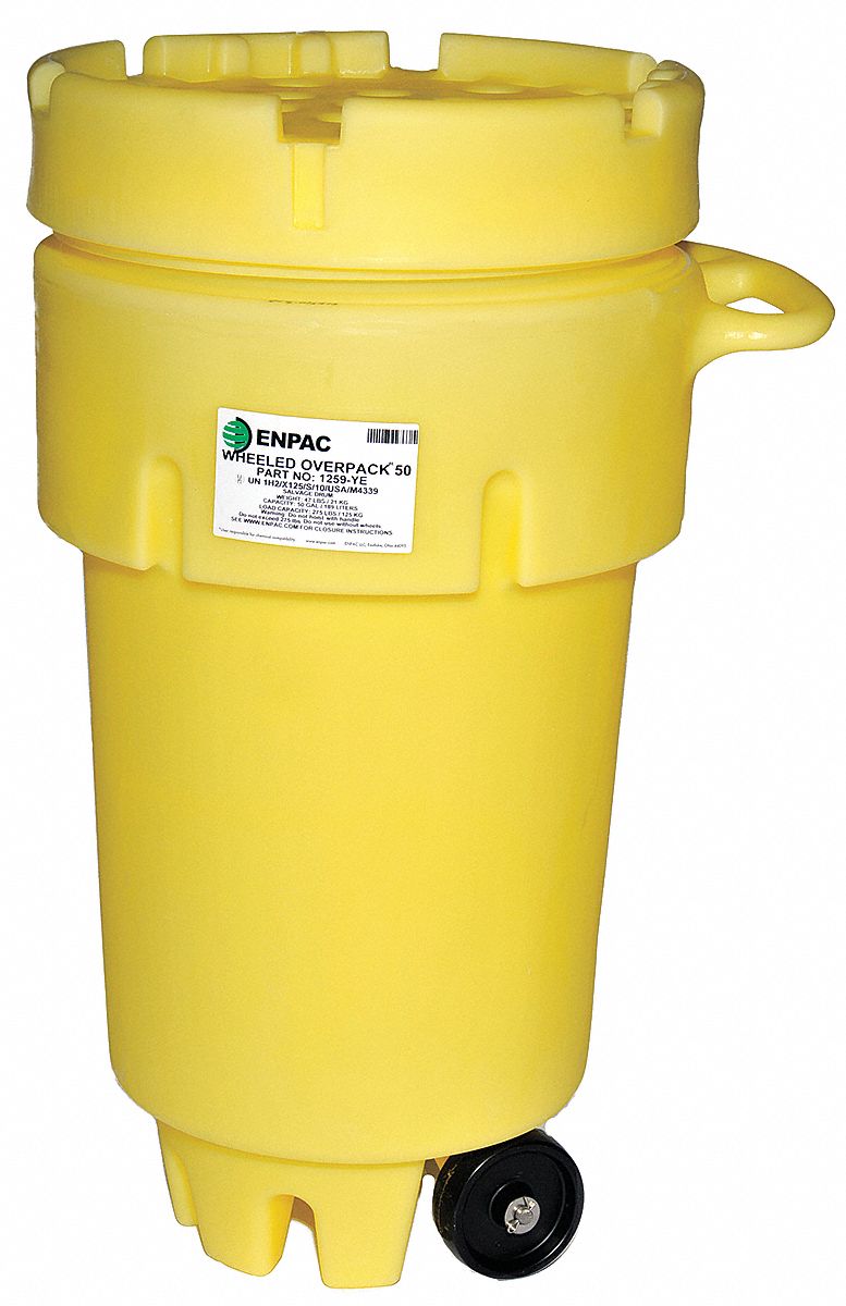 Overpack/Salvage Drum, Wheeled, 50 Gal.