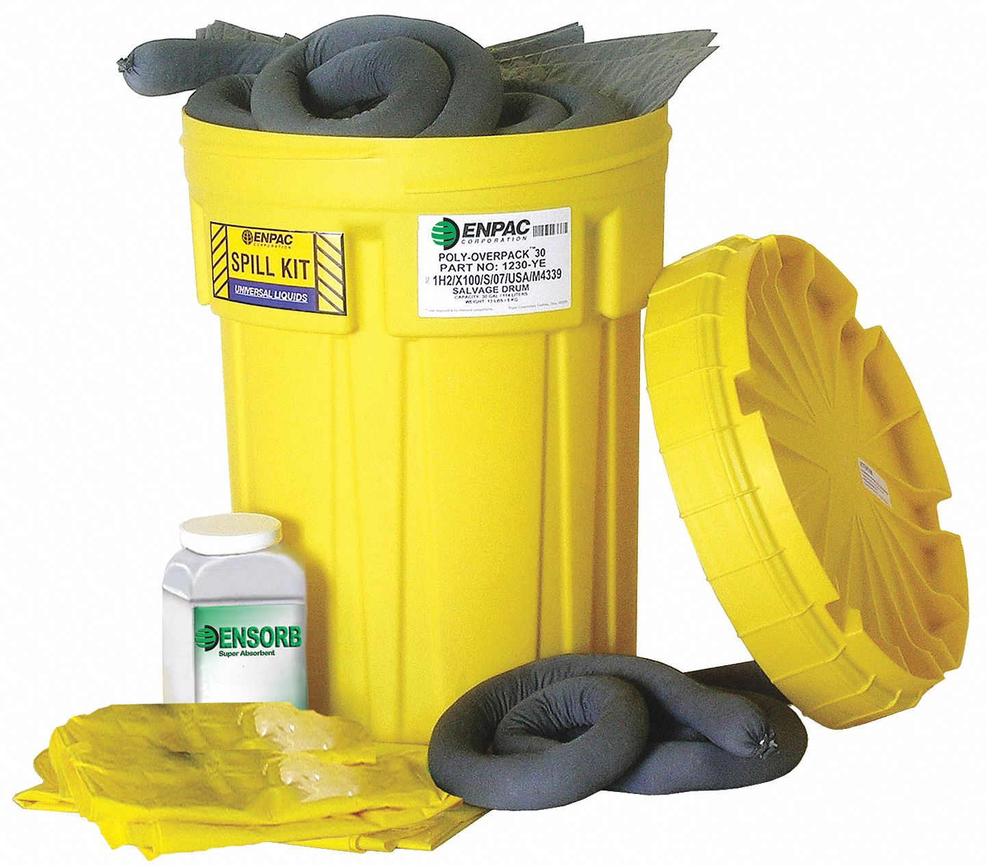 Spill Kit, Can, 23 gal. , Oil Only