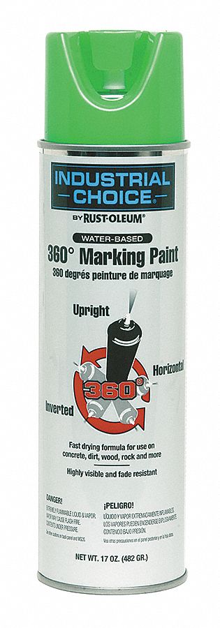 Marking Paint, Fluorescent Green, 17 oz.