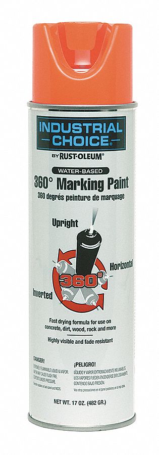Marking Paint, Fluorescent Orange, 17 oz.