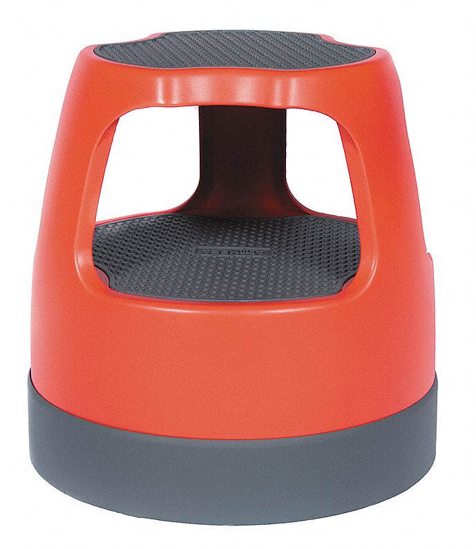 Step Stool, 15 In H, 300 lb., Plastic