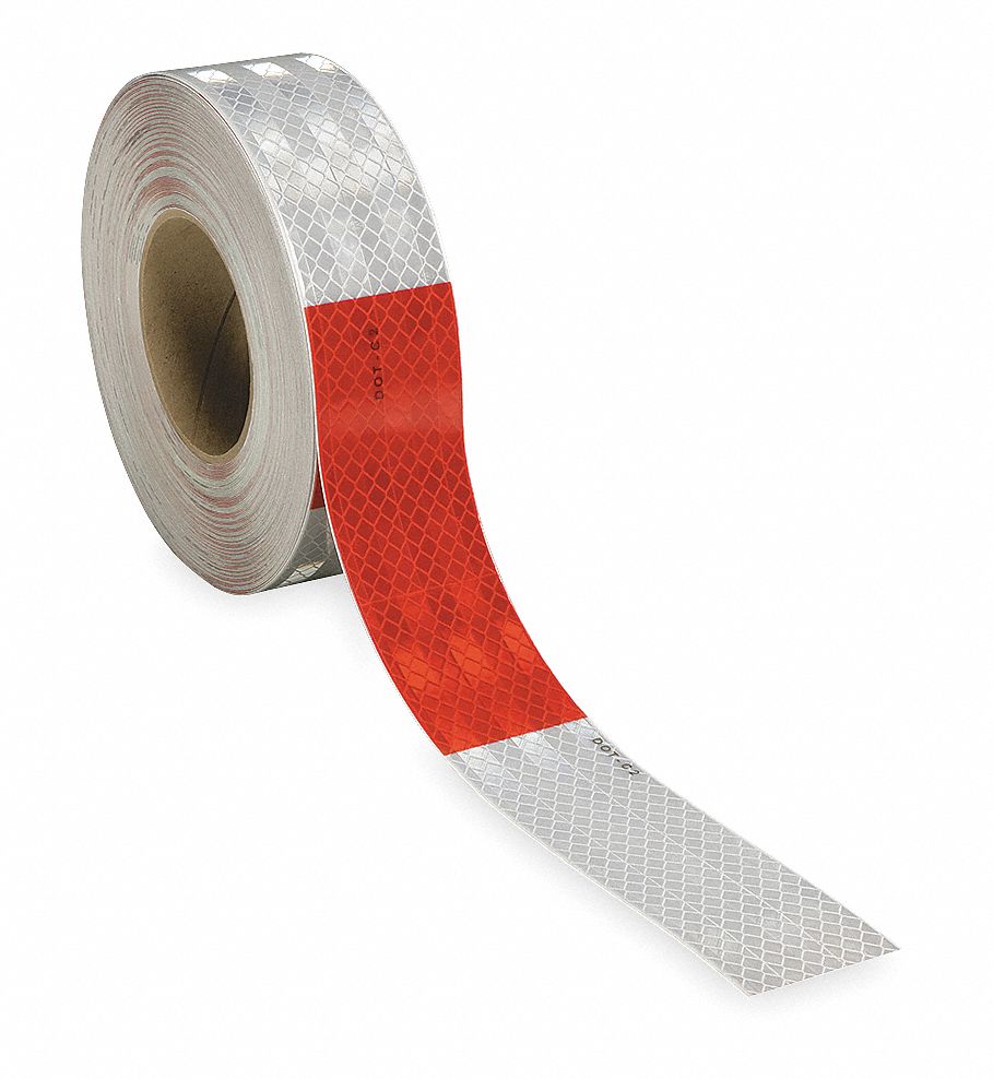 Conspicuity, Continuous, 2 In, Rd/Slvr, Trck
