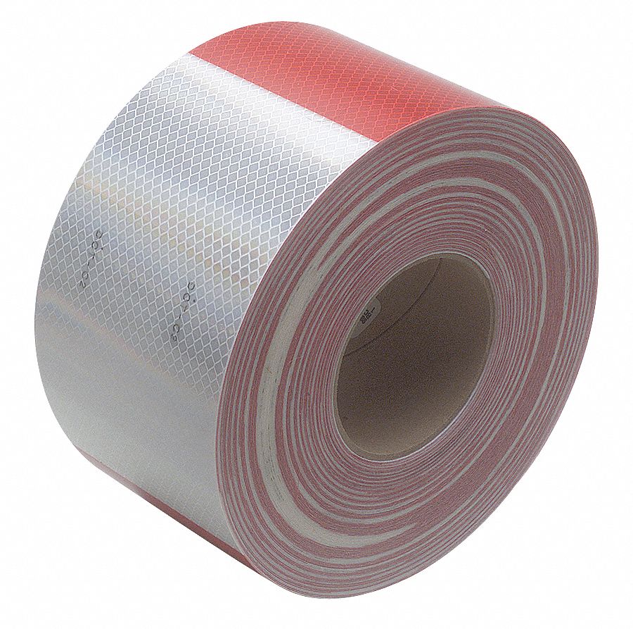 Conspicuity, Continuous, 4 In, Wht/Rd, Truck