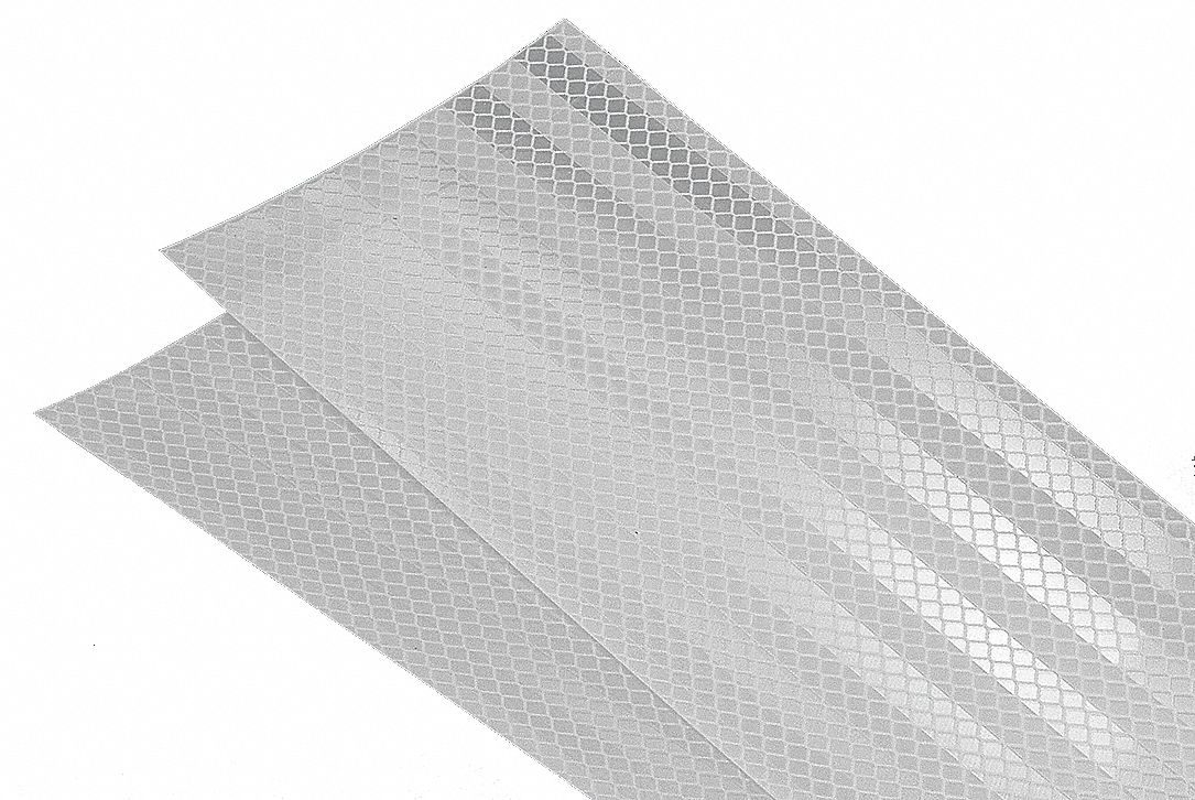 Conspicuity Tape, 4 In, White, PK100