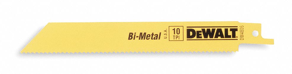 Reciprocating Saw Blade, Straight, PK 5