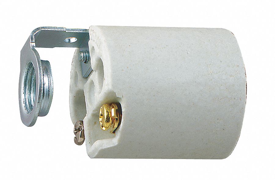 Socket W/1/4 In Hickey, Porcelain