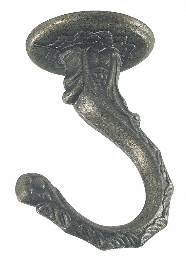Large Swag Hook, AB Finish