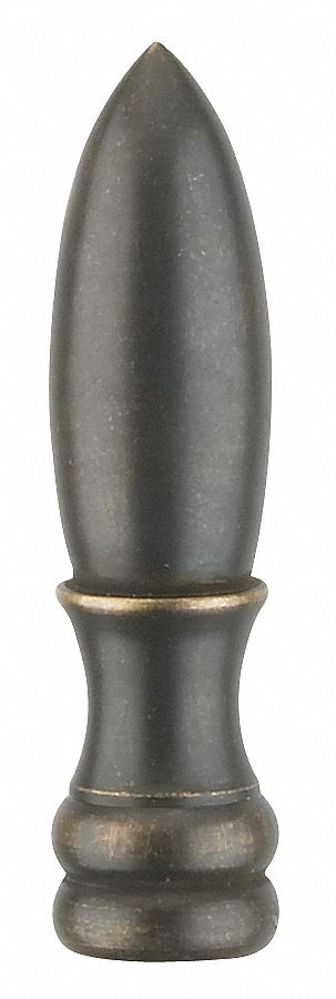 2 In Lamp Finial Aged Iron