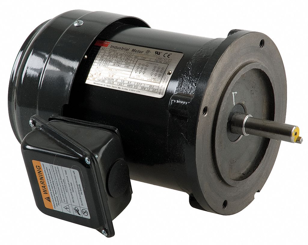 Motor, 3 Ph, 3 HP, 3465, 230/460V, Eff 85.5