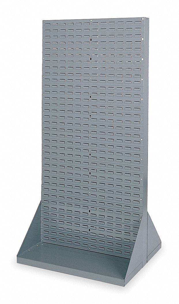 Louvered Floor Rack, Two Sided, H 75 1/8