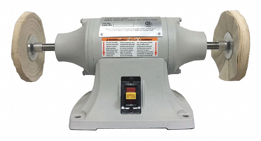 Buffer, 1/2 Hp, 3450 RPM, 115 V
