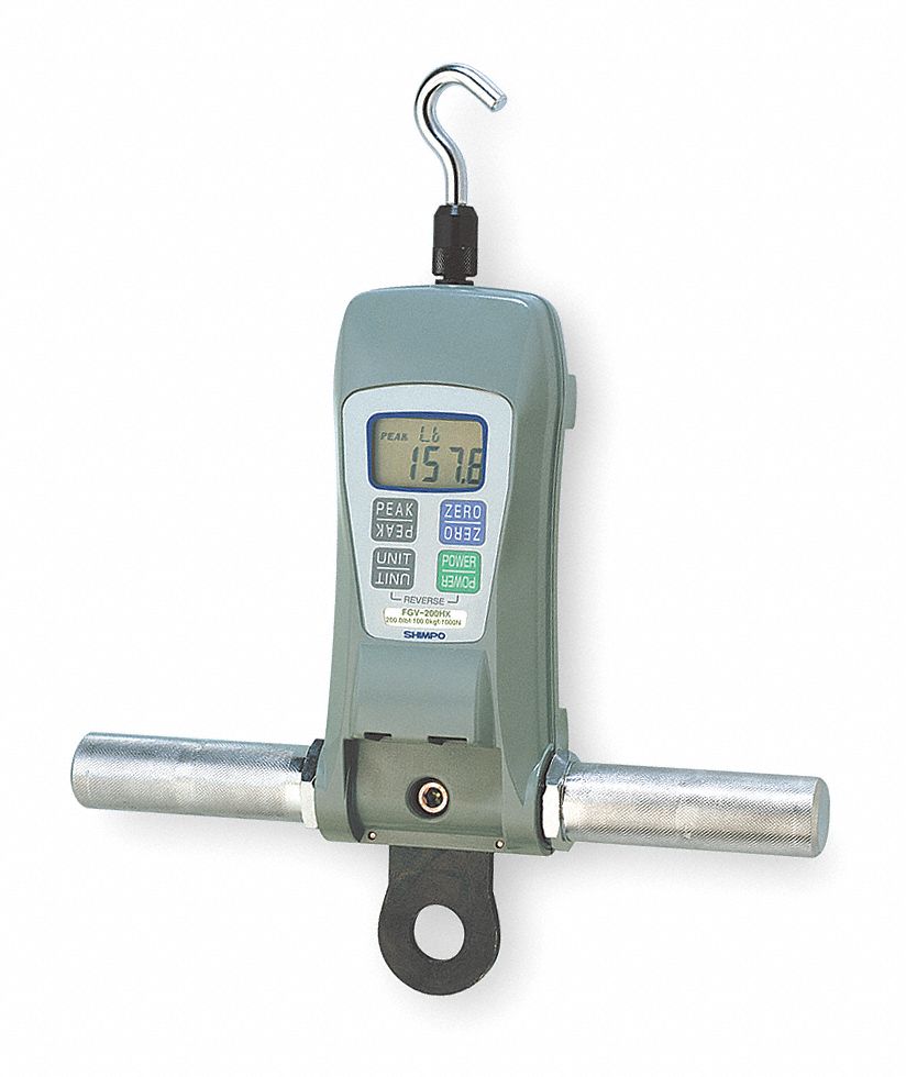 Digital Force Gauge, Range 500 lb, RS 232