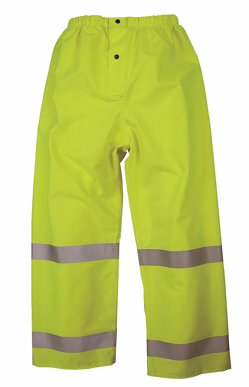 Hi-Vis Rain Pants, Hi-Vis Ylw/Green, S