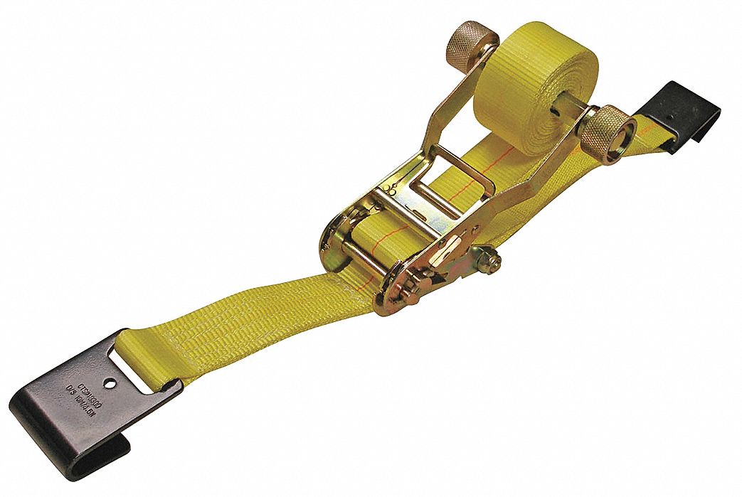 Cargo Strap, Ratchet, 27 ft x 2 In, 3333 lb