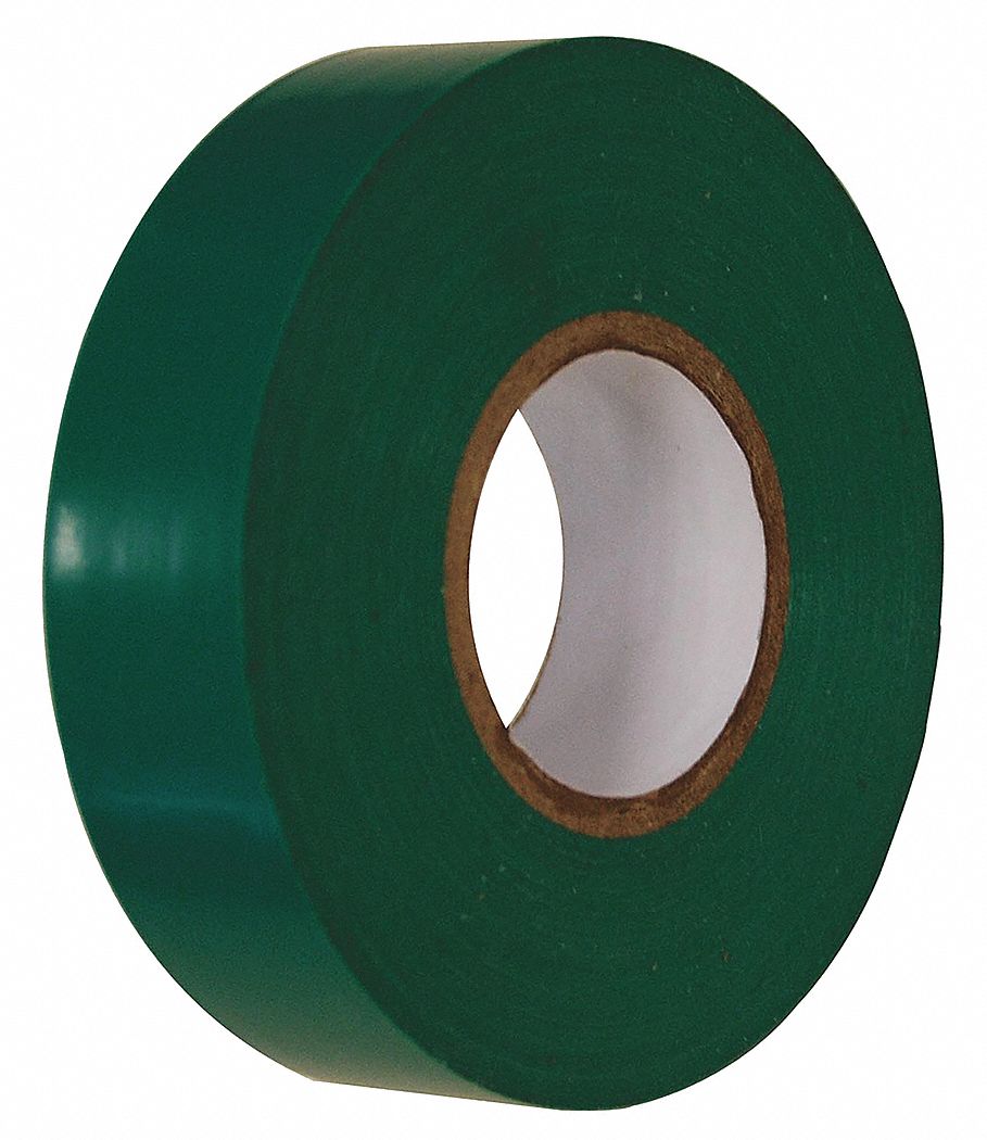 Electrical Tape, 3/4 x 60 ft., 7 mil, Green