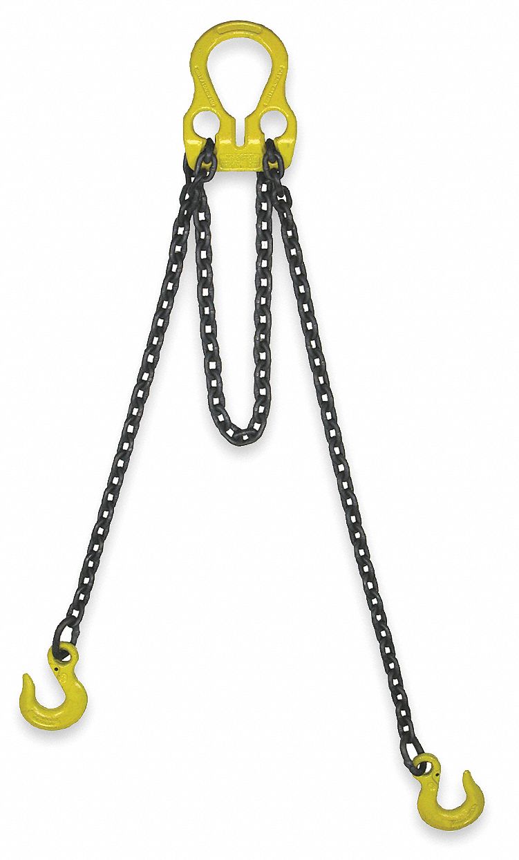 Chain Sling, G100, Alloy Stl, 10 ft L