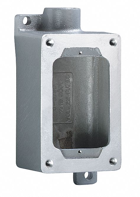 Device Box, 3/4In Hub, 22Cu-In, 2 Hubs